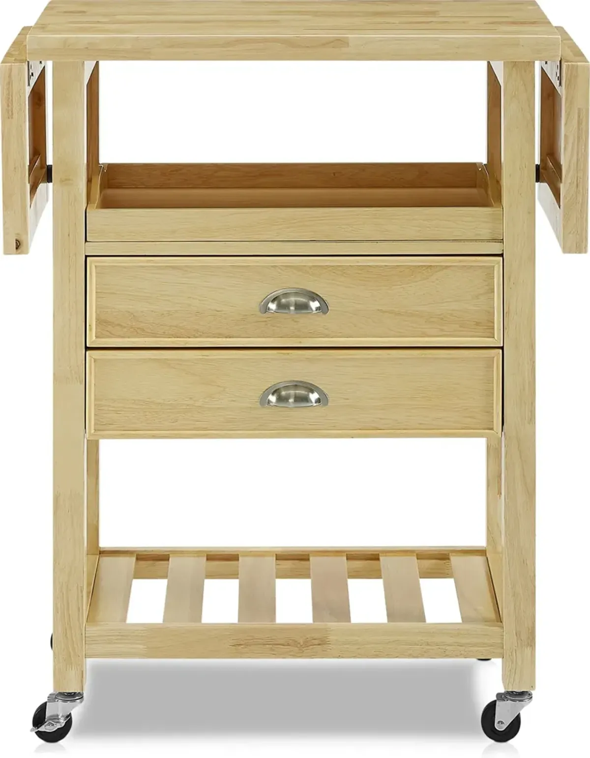 Nell Drop-Leaf Kitchen Cart - Natural