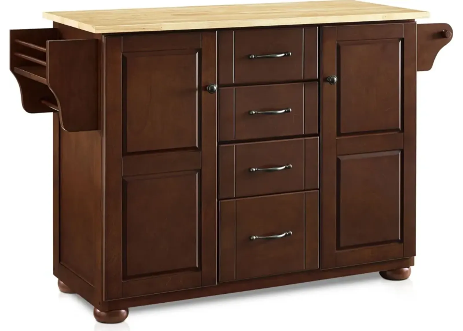 Ruth Kitchen Island - Wood Top