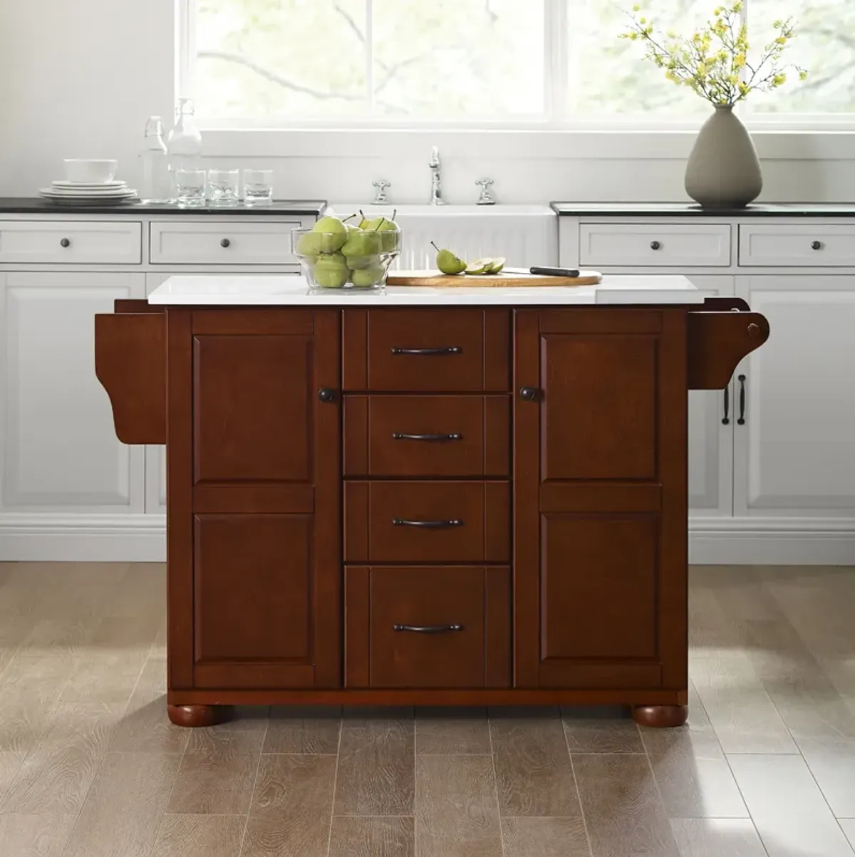 Ruth Kitchen Island - Granite Top