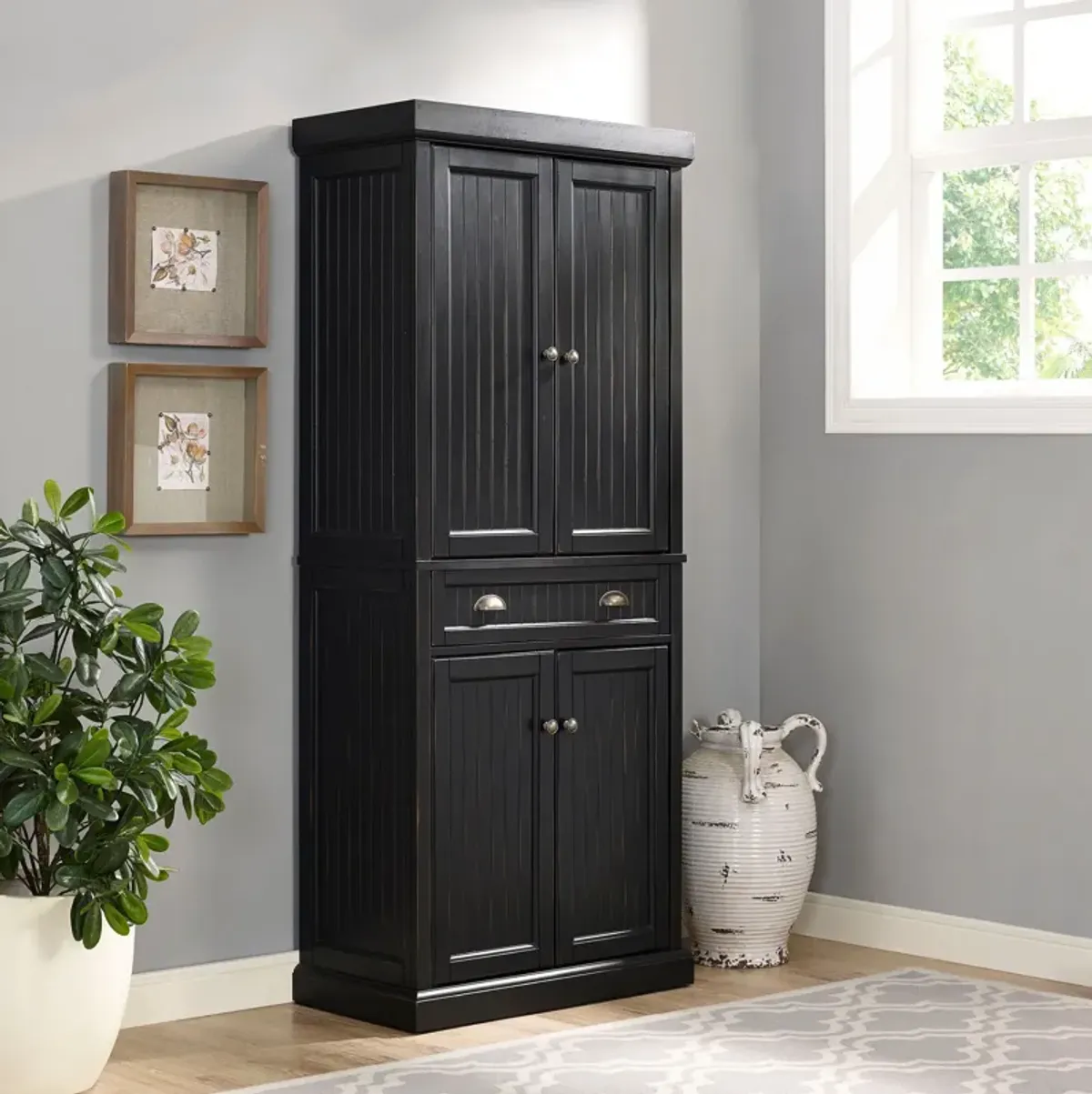 Deluz Kitchen Pantry - Black