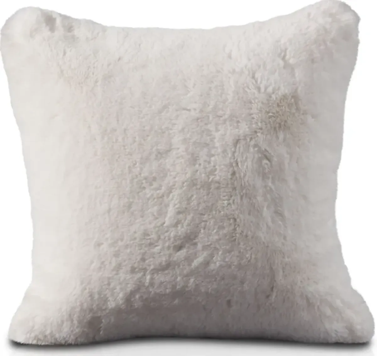 Faux Fur Pillow - Big Bear White