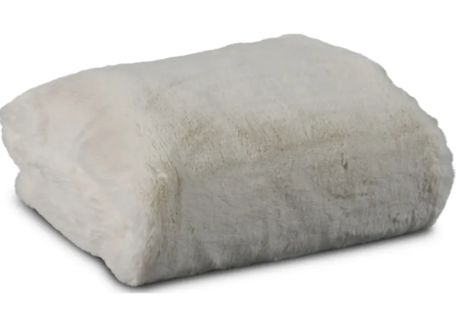 Faux Fur Throw - Big Bear White