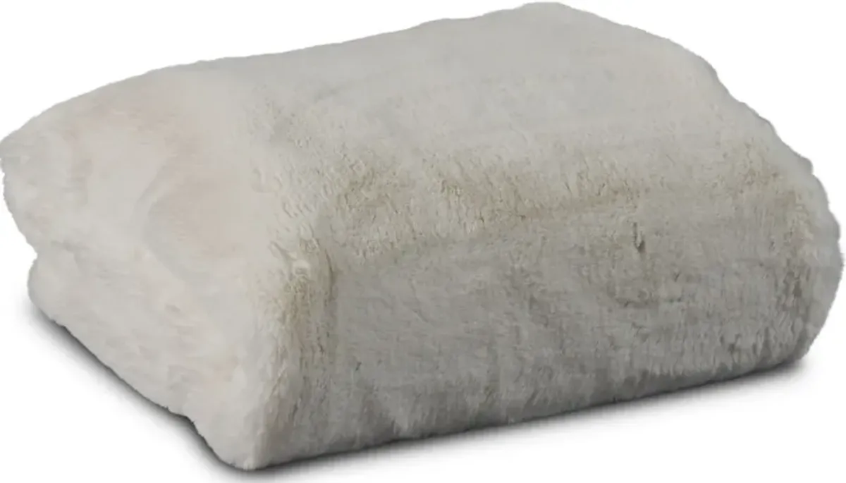 Faux Fur Throw - Big Bear White