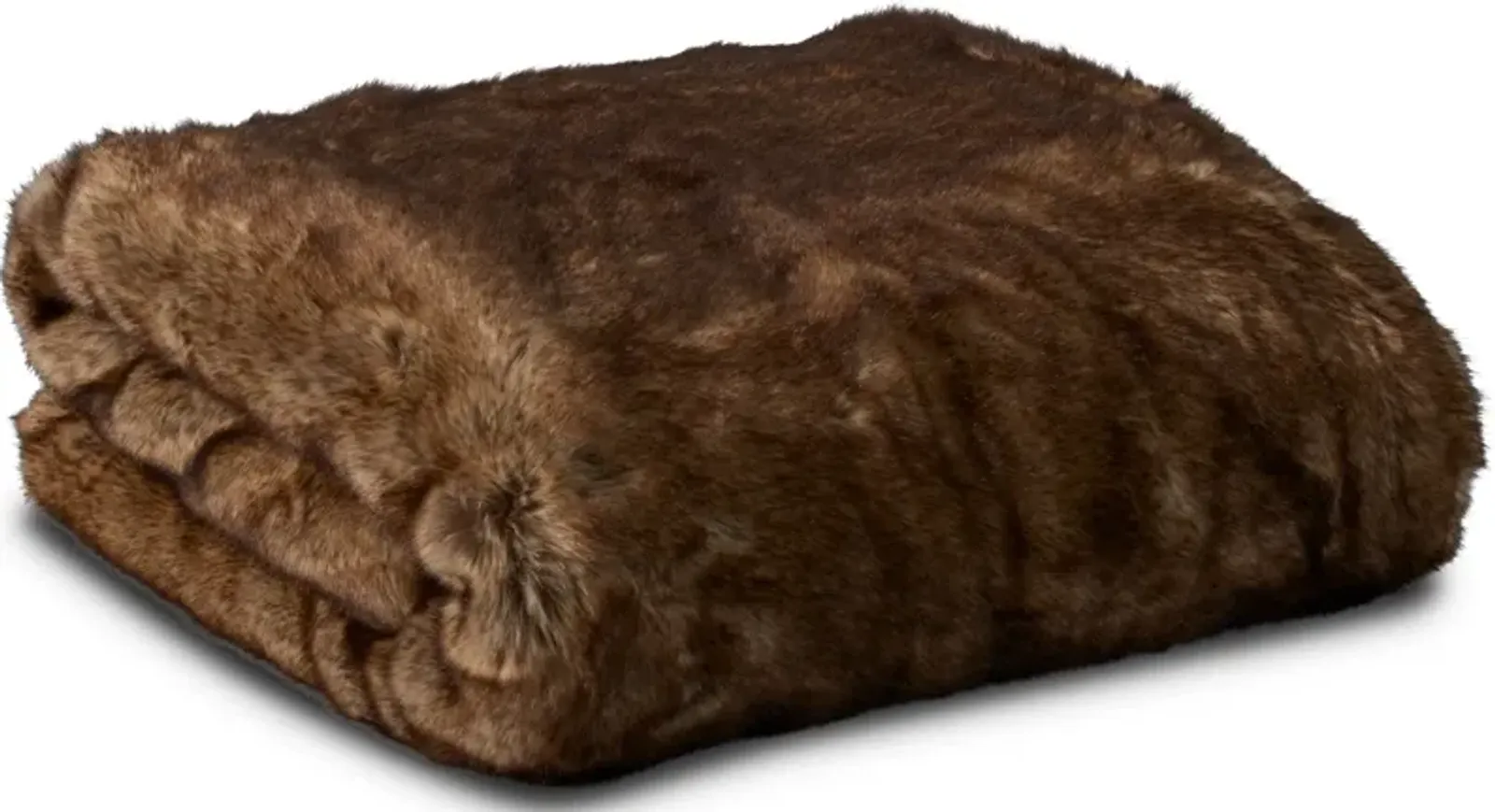 Faux Fur Throw - Arctic Wolf