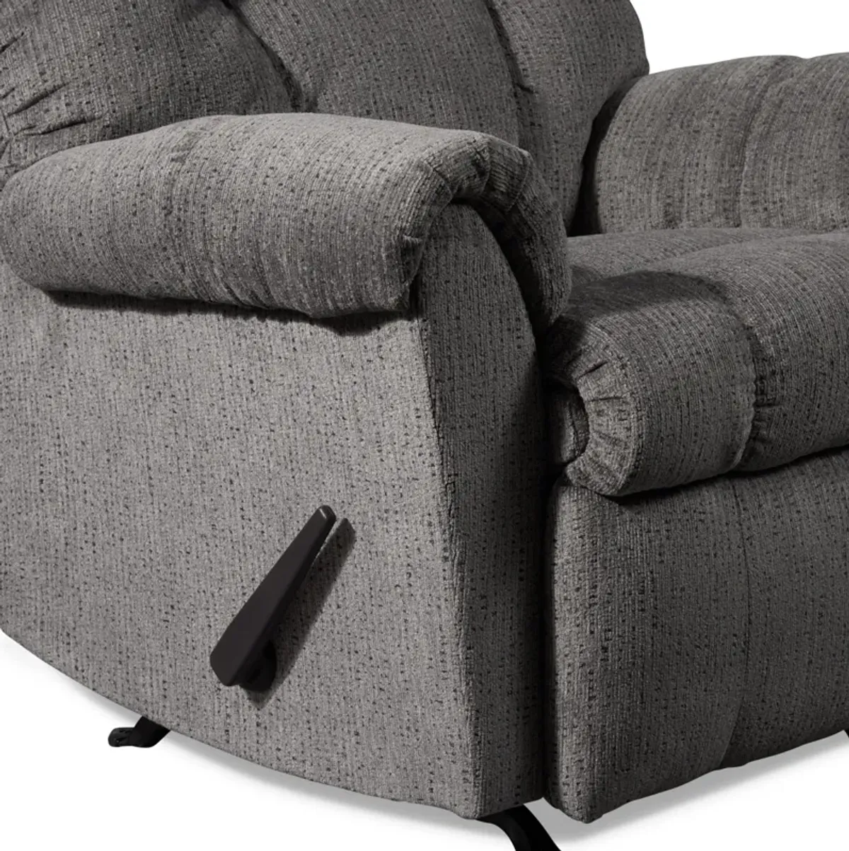 Clyde Manual Recliner - Charcoal