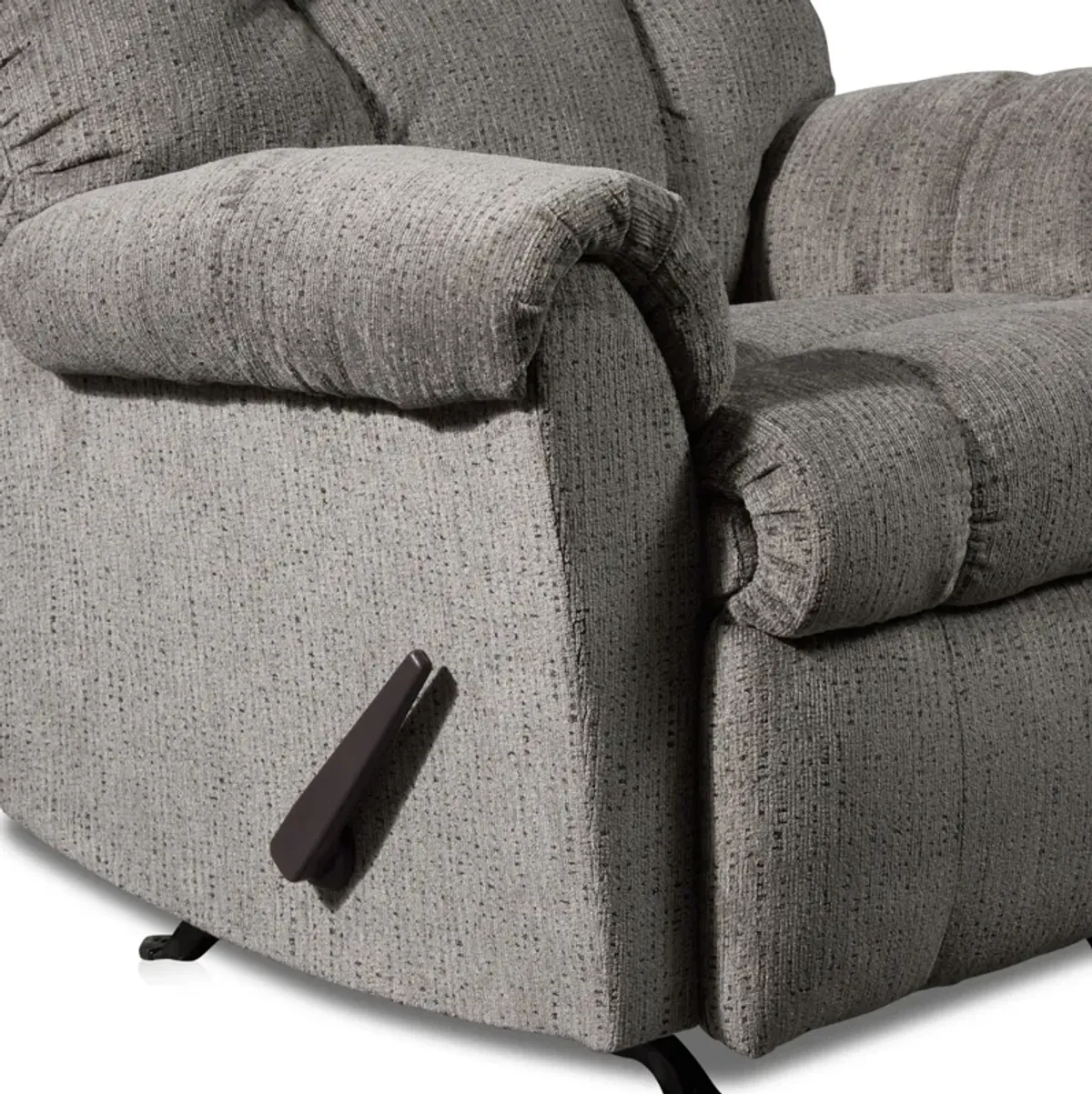 Clyde Manual Recliner - Light Gray