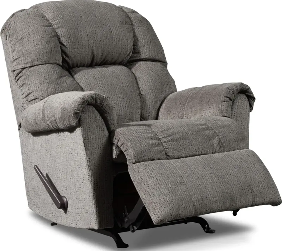 Clyde Manual Recliner - Light Gray