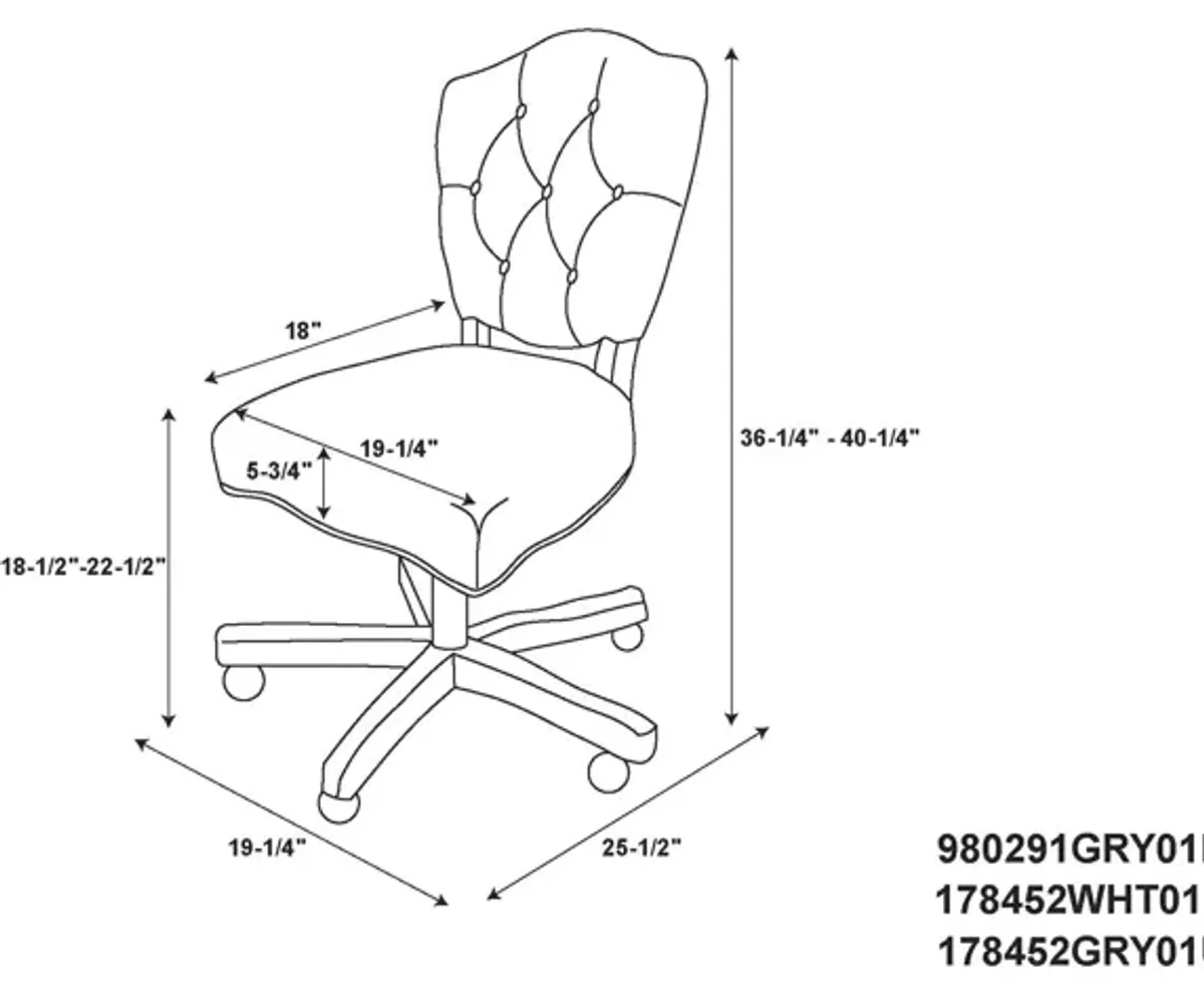 Presley Office Chair - White