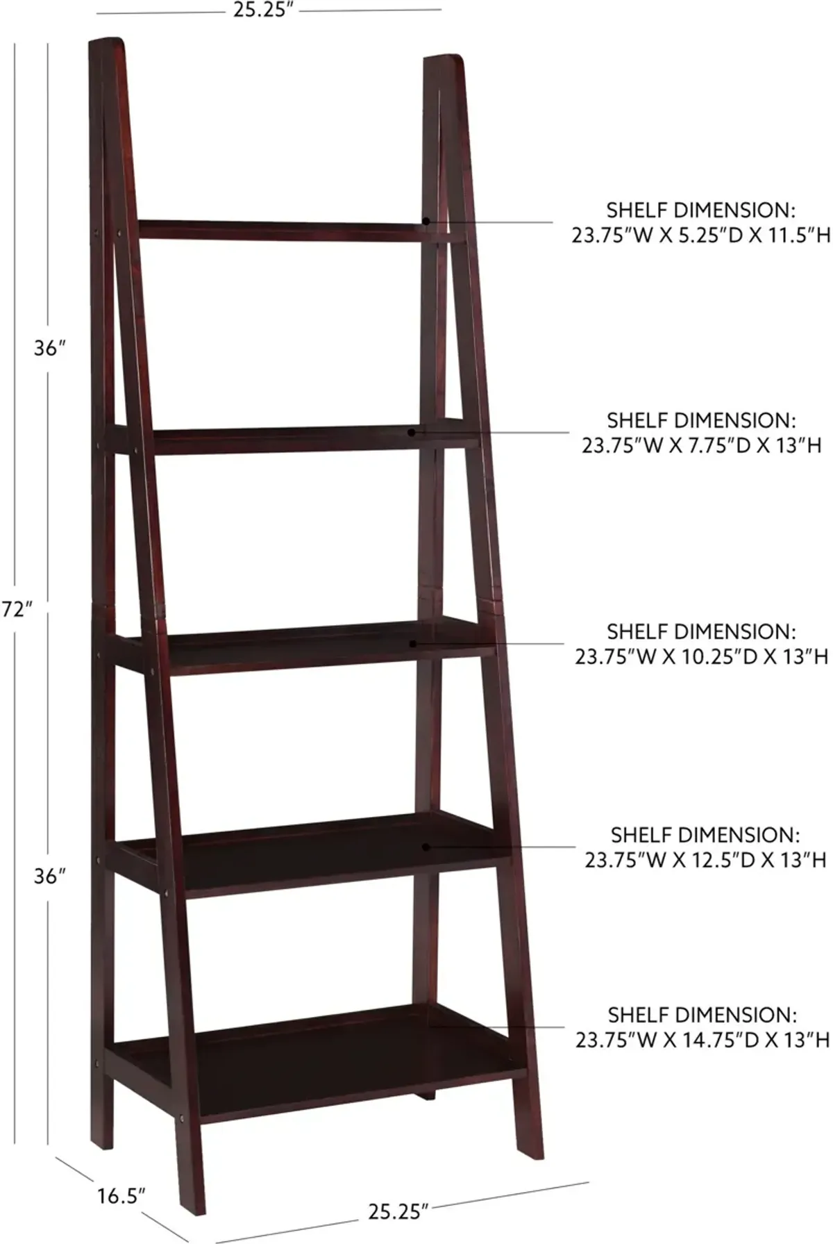 Davis Bookcase - Espresso