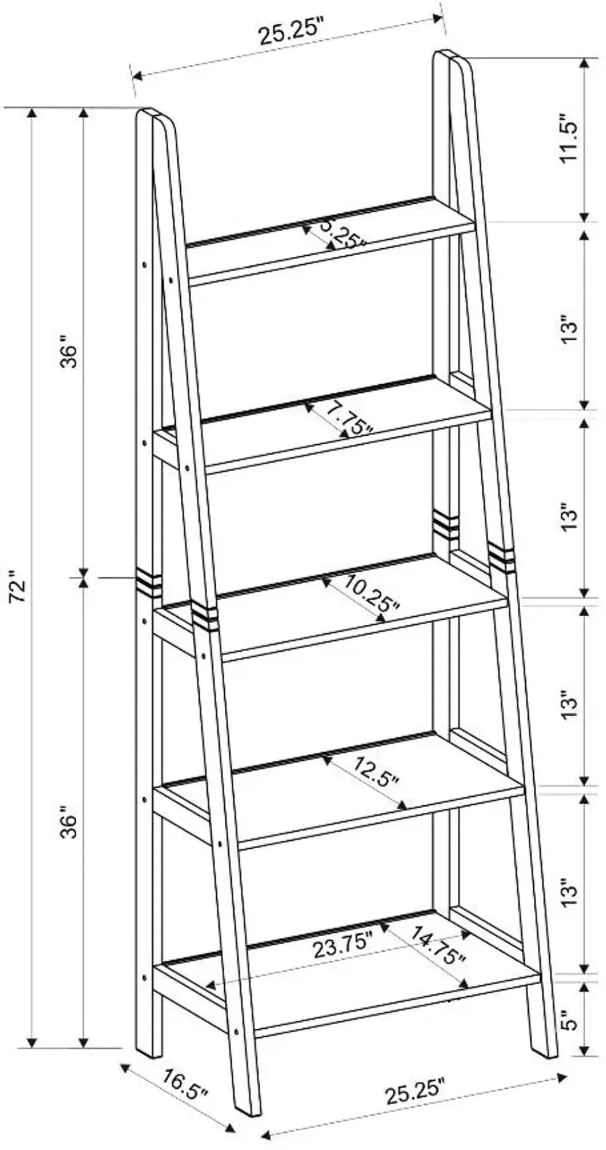 Davis Bookcase - Espresso