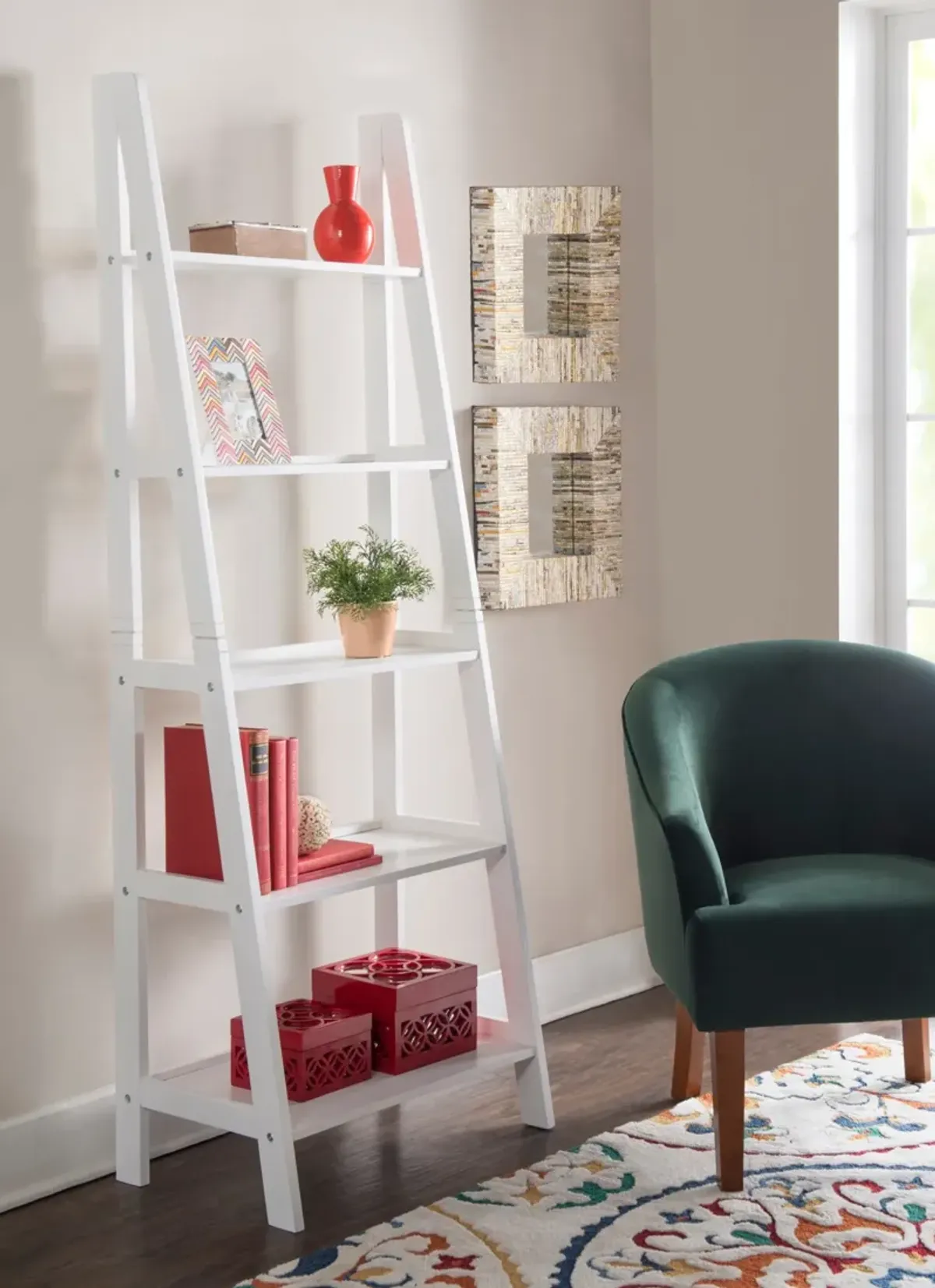 Davis Bookcase - White