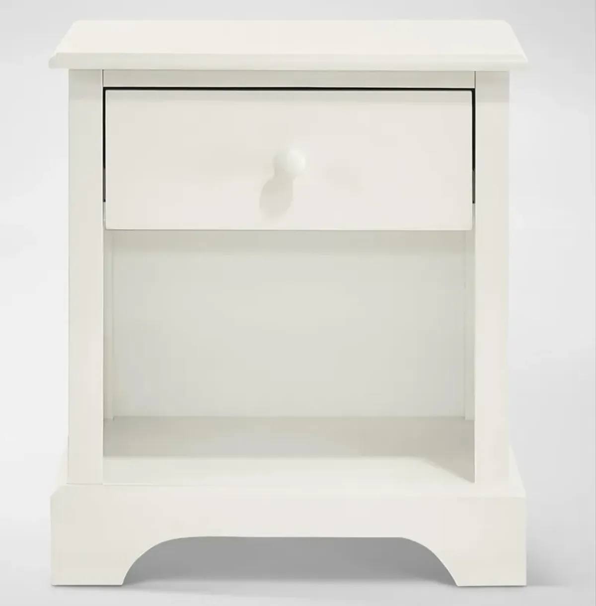 Scout Nightstand with USB Charging - White