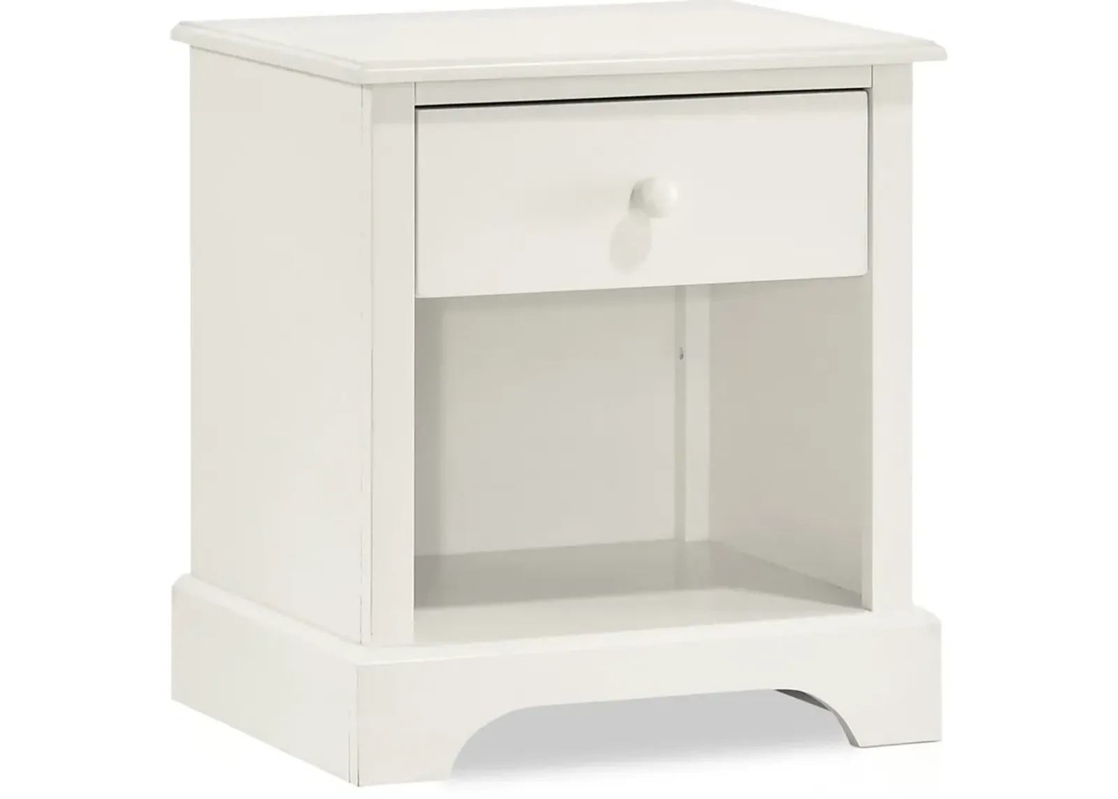 Scout Nightstand with USB Charging - White