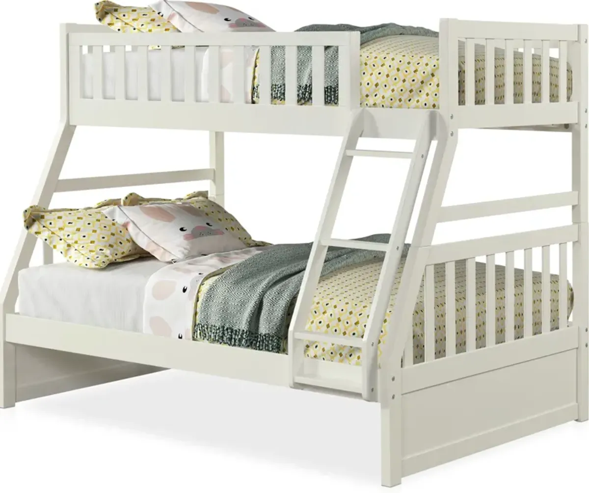 Scout Twin Over Full Bunk Bed - White