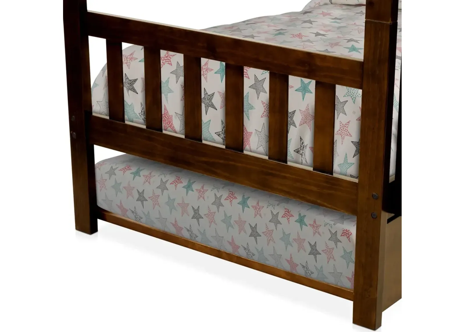 Scout Twin Over Twin Trundle Bunk Bed - Espresso