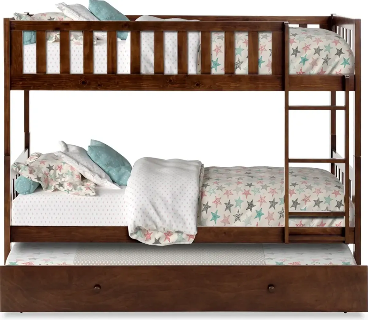 Scout Twin Over Twin Trundle Bunk Bed - Espresso