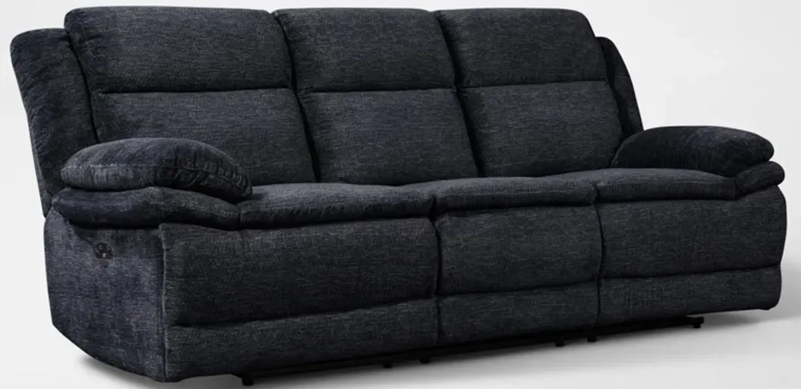 Pacific Dual-Power Reclining Sofa - Charcoal