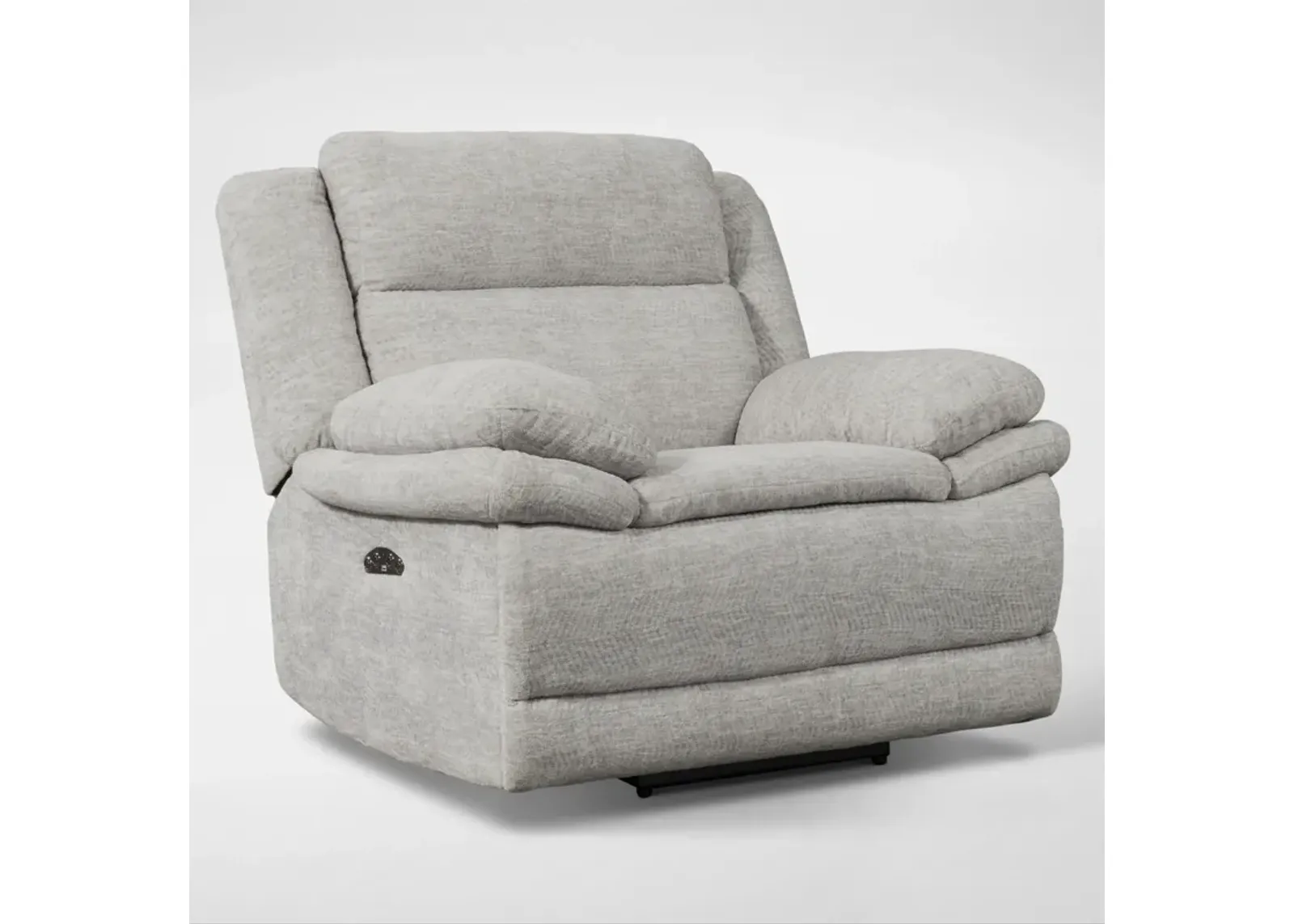 Pacific Dual-Power Recliner - Light Gray