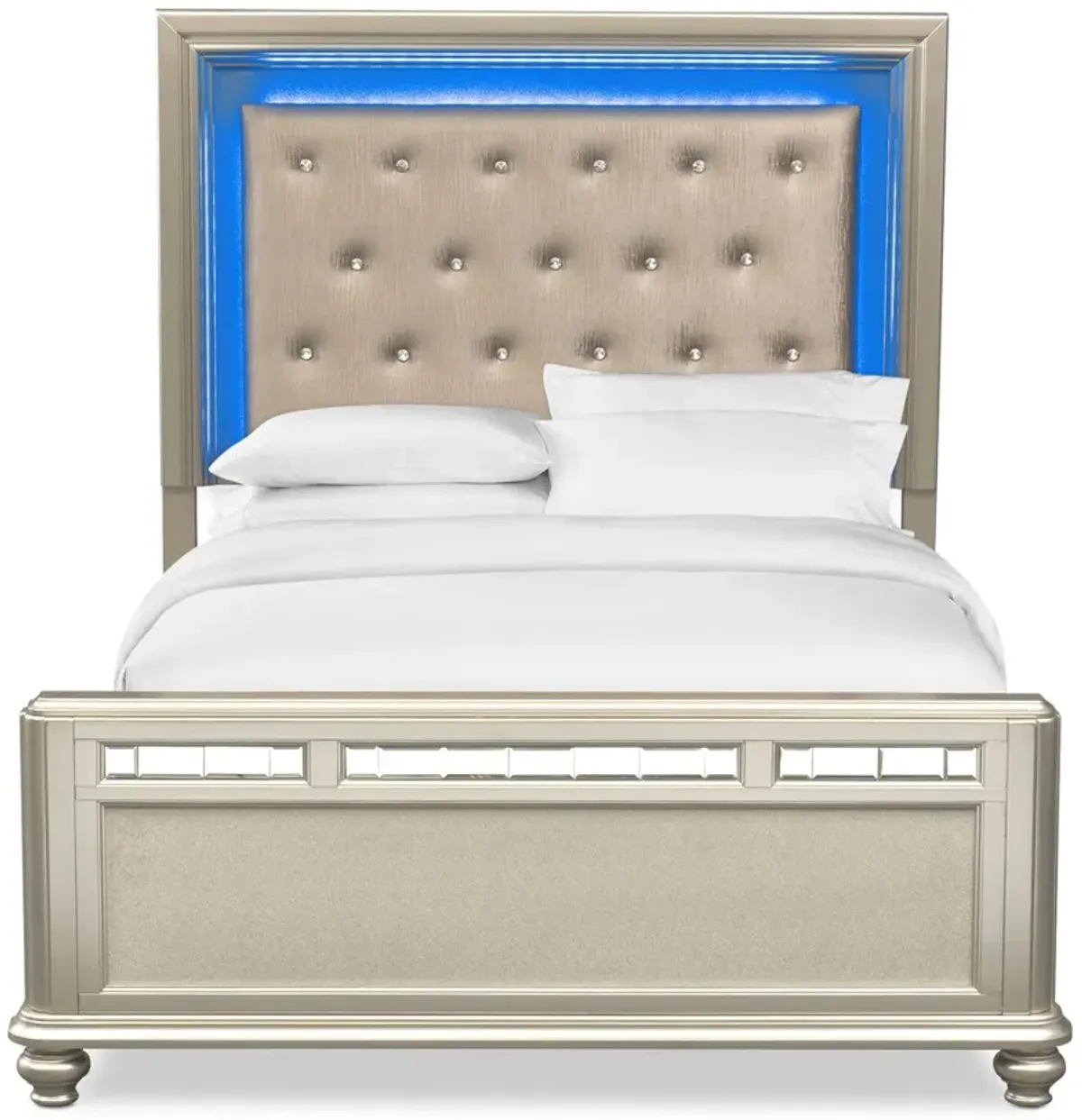 Sabrina King Bed - Platinum