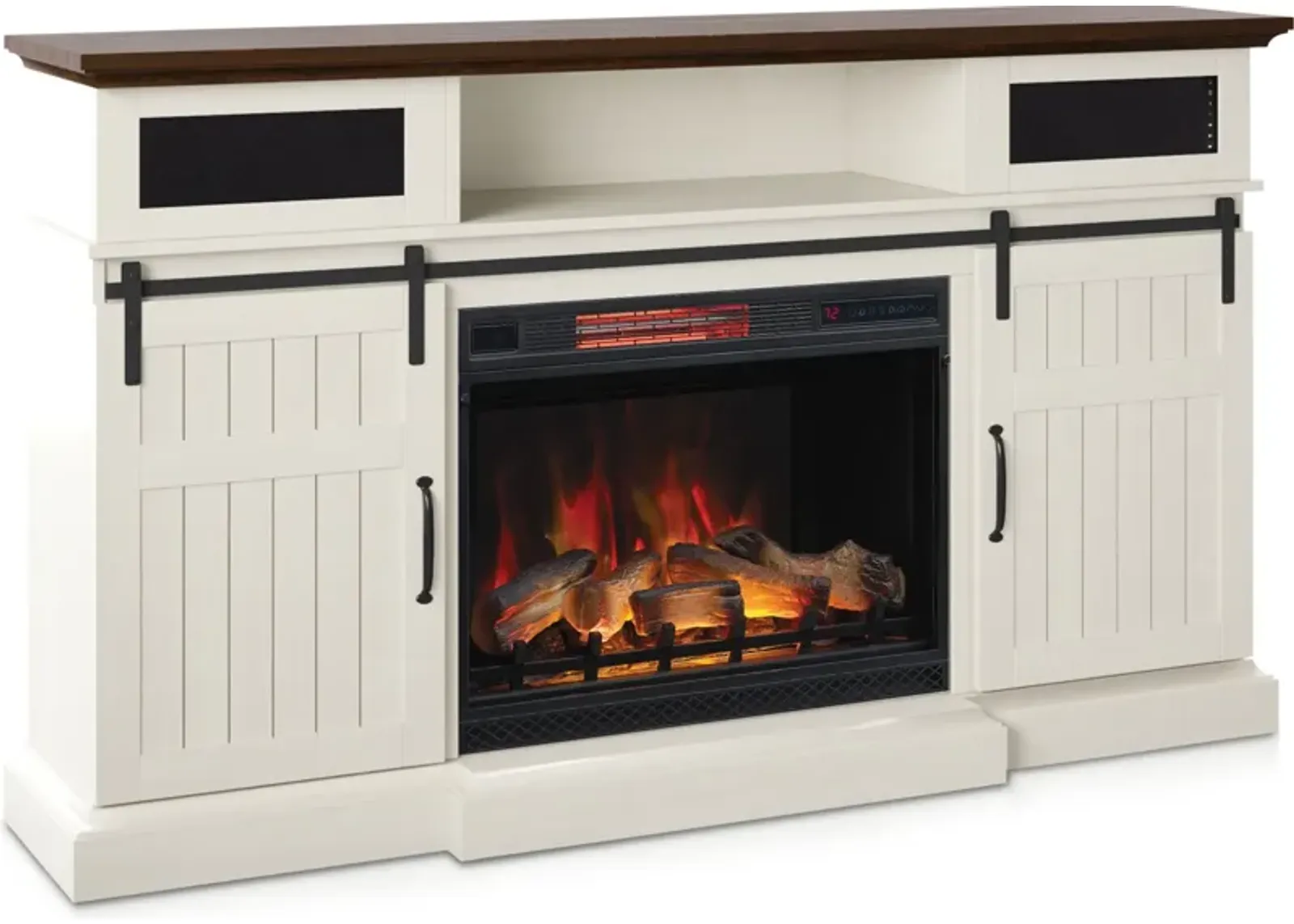 Hunter Fireplace TV Stand - White