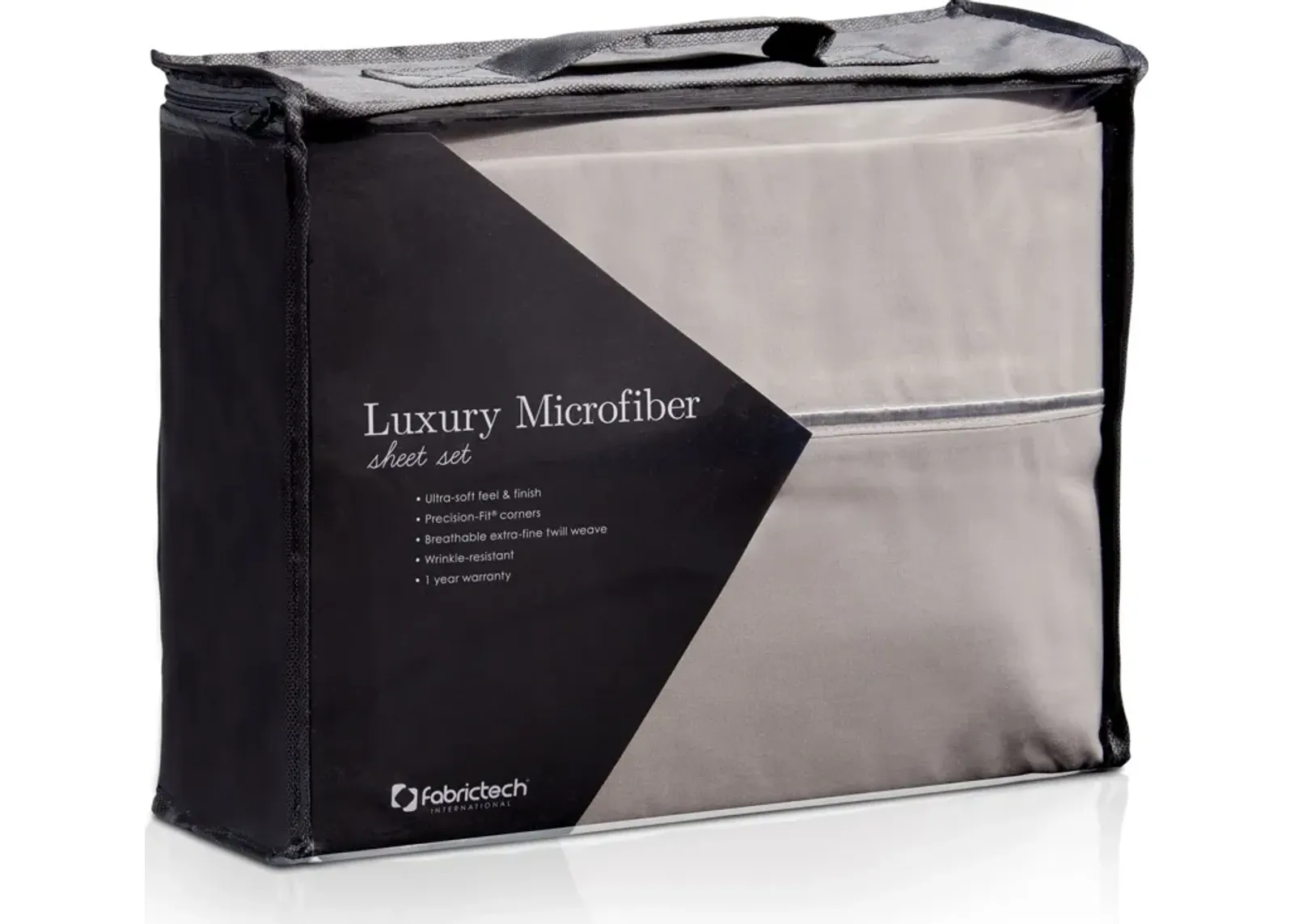 Luxe Microfiber Twin Sheet Set - Gray