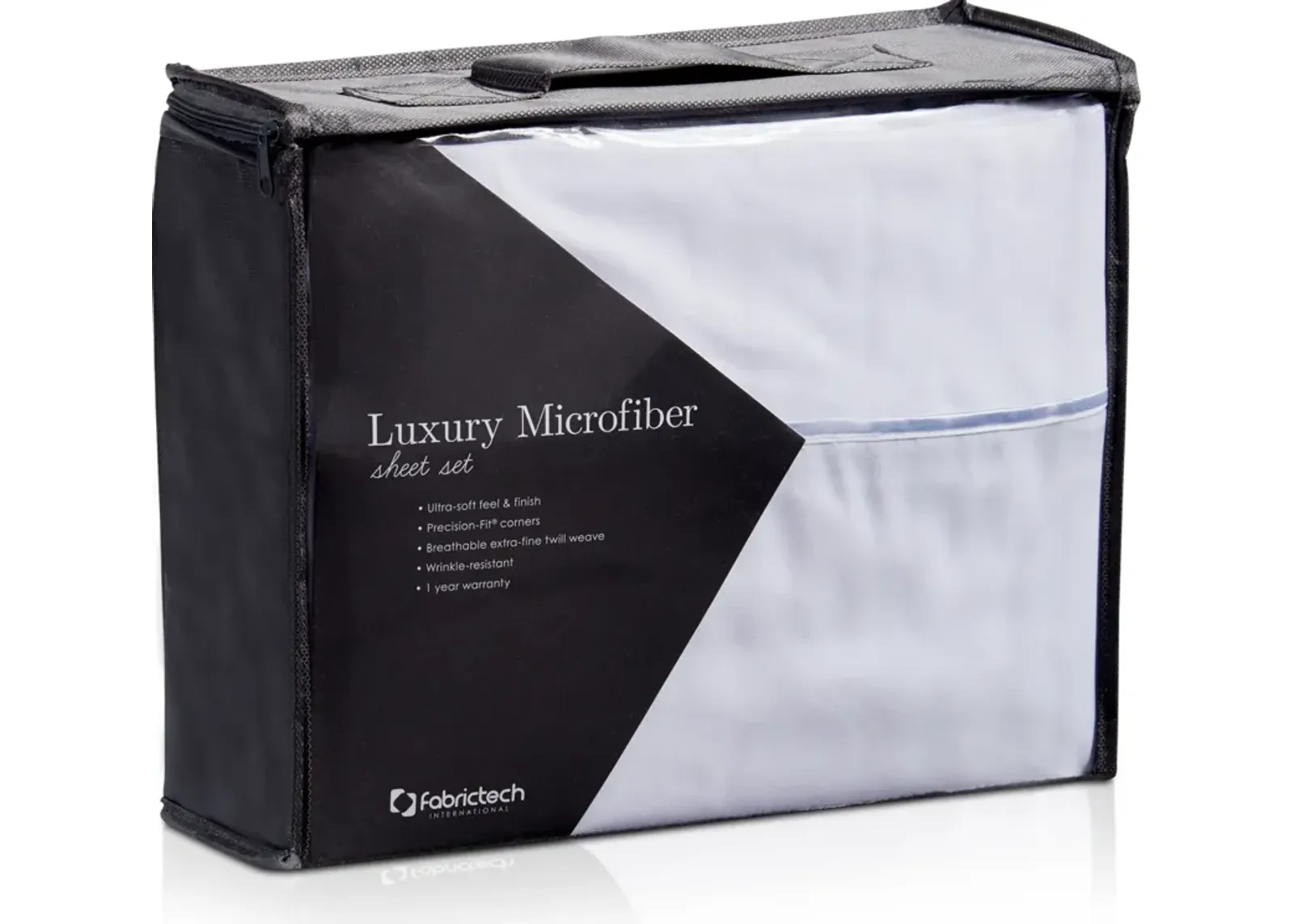 Luxe Microfiber Twin Sheet Set - White