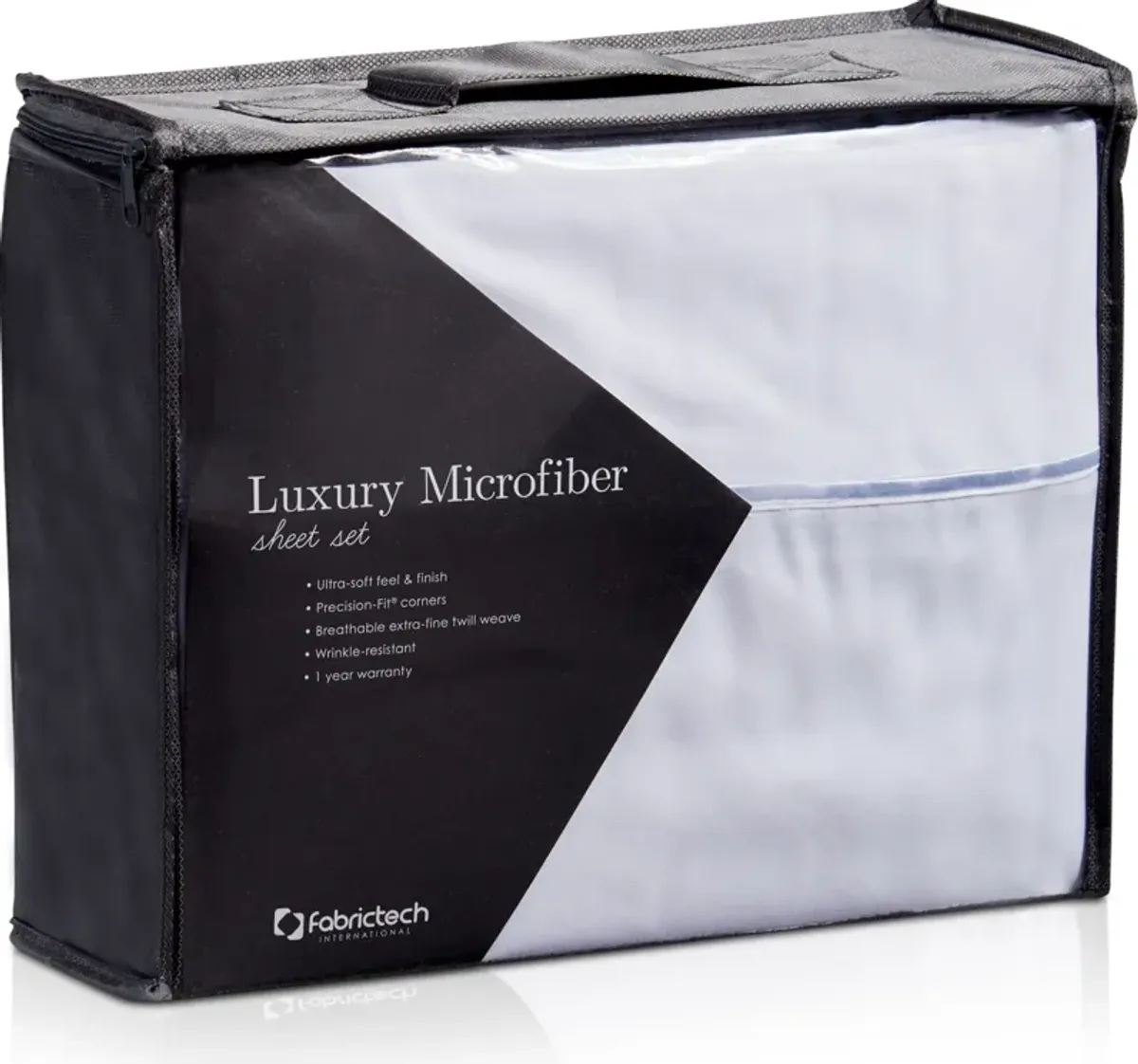 Luxe Microfiber Twin Sheet Set - White