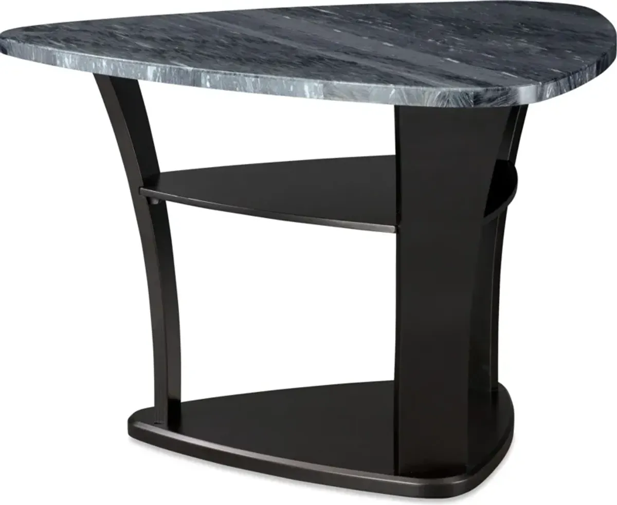 Gibson Marble Dining Table, 4 Backless Stools and 1 Curve Bench