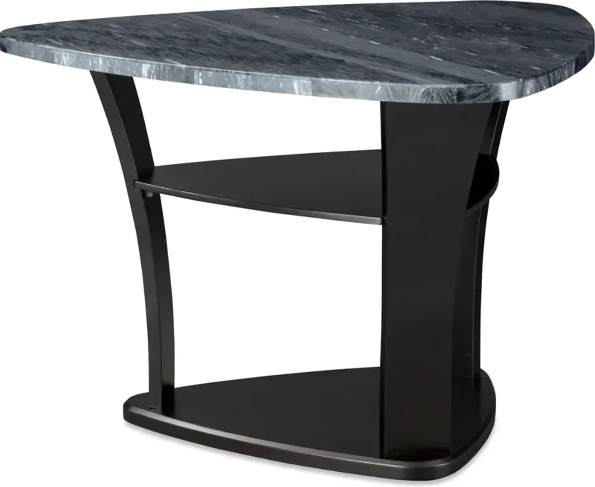 Gibson Marble Dining Table and 6 Backless Stools