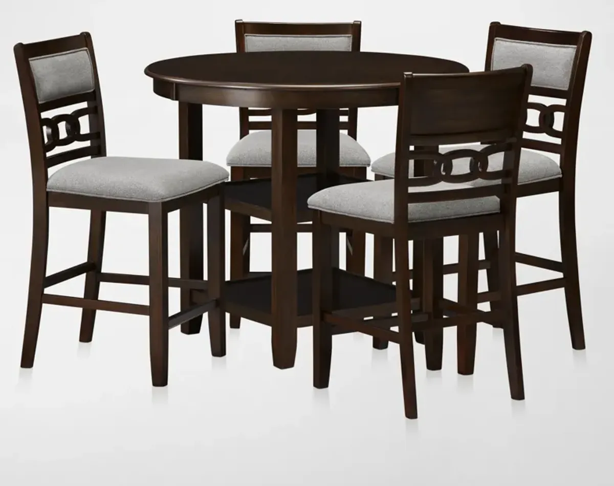 Pearson Counter-Height Dining Table and 4 Stools - Cocoa