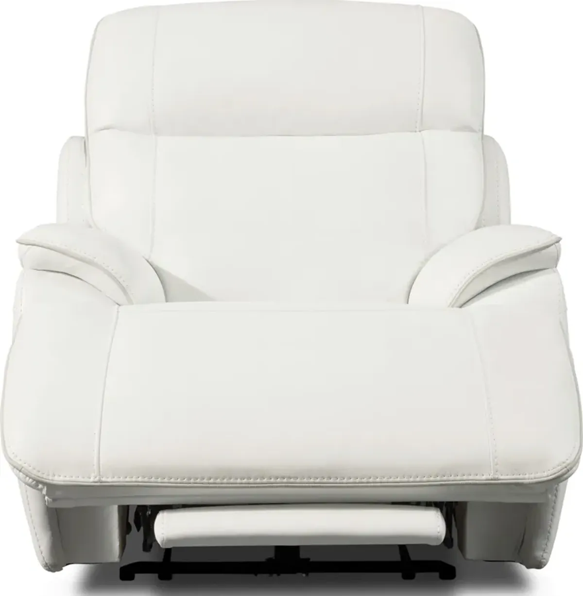 Devon Dual-Power Recliner - White