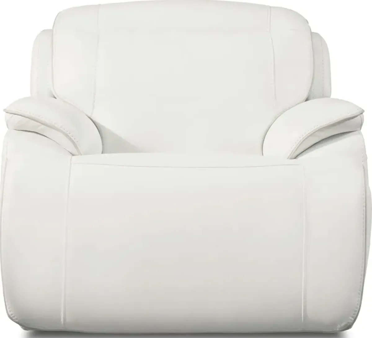 Devon Dual-Power Recliner - White