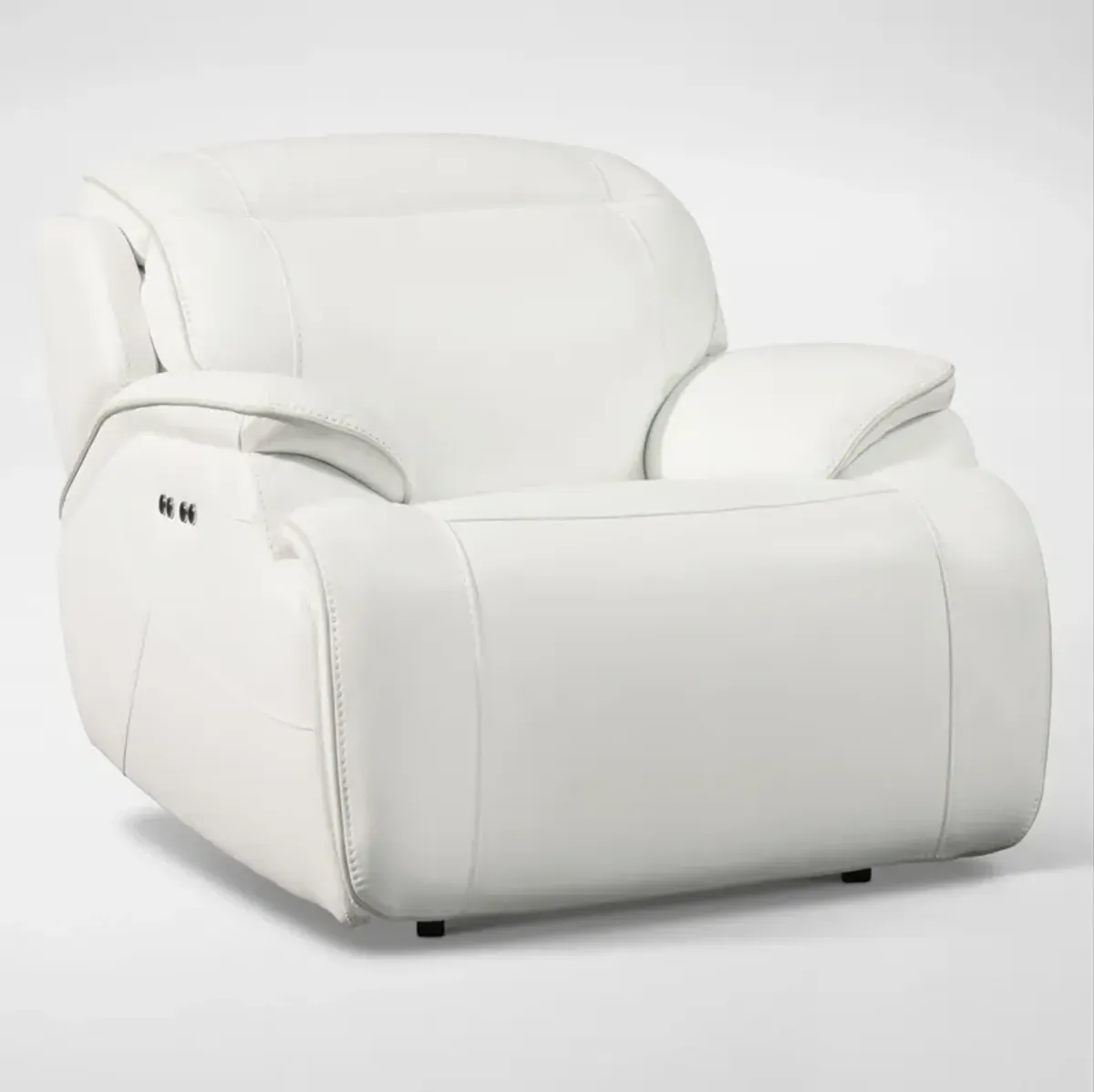 Devon Dual-Power Recliner - White