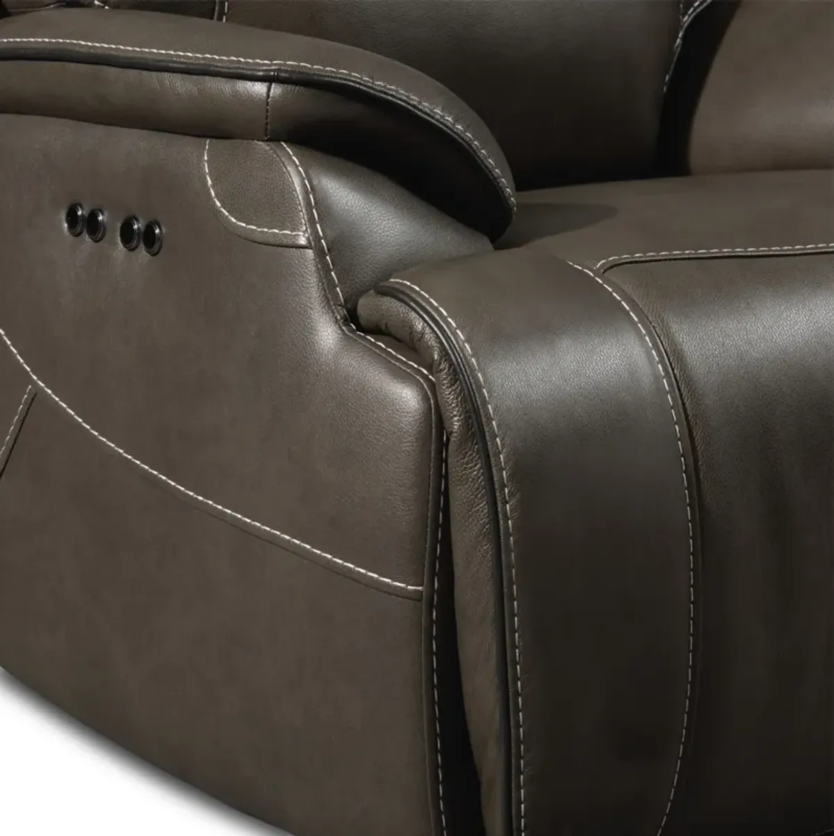 Devon Dual-Power Recliner - Charcoal