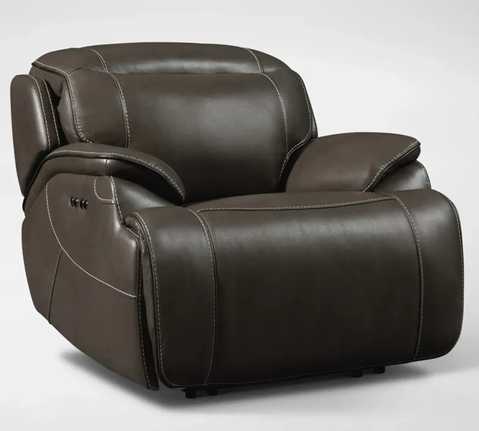 Devon Dual-Power Recliner - Charcoal