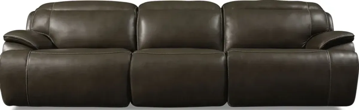 Devon Dual-Power Reclining Sofa - Charcoal