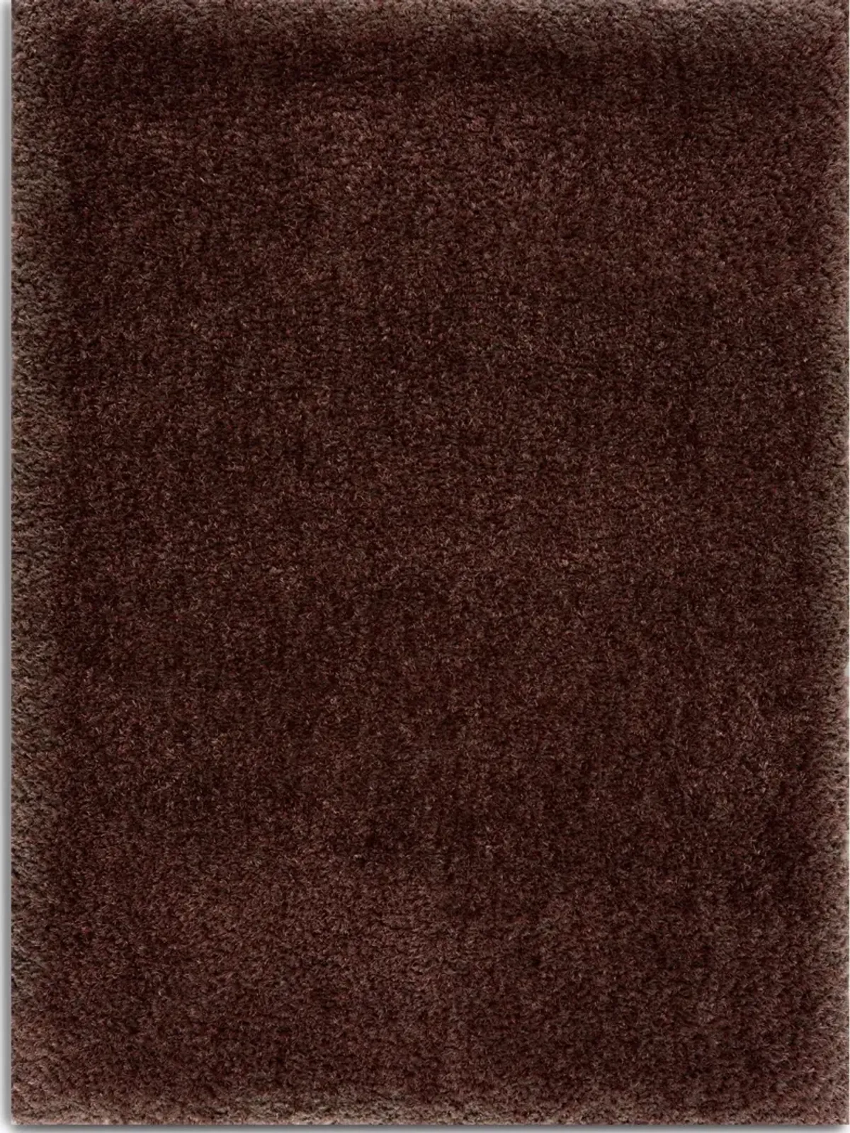 Merino Plush Shag 8 x 10 Area Rug - Coffee