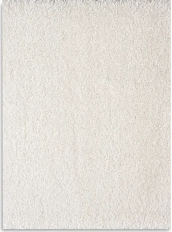 Merino Plush Shag 8 x 10 Area Rug - White