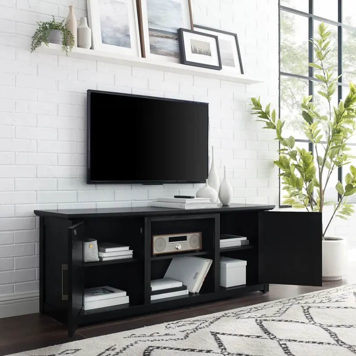 Lucas 58” TV Stand - Black