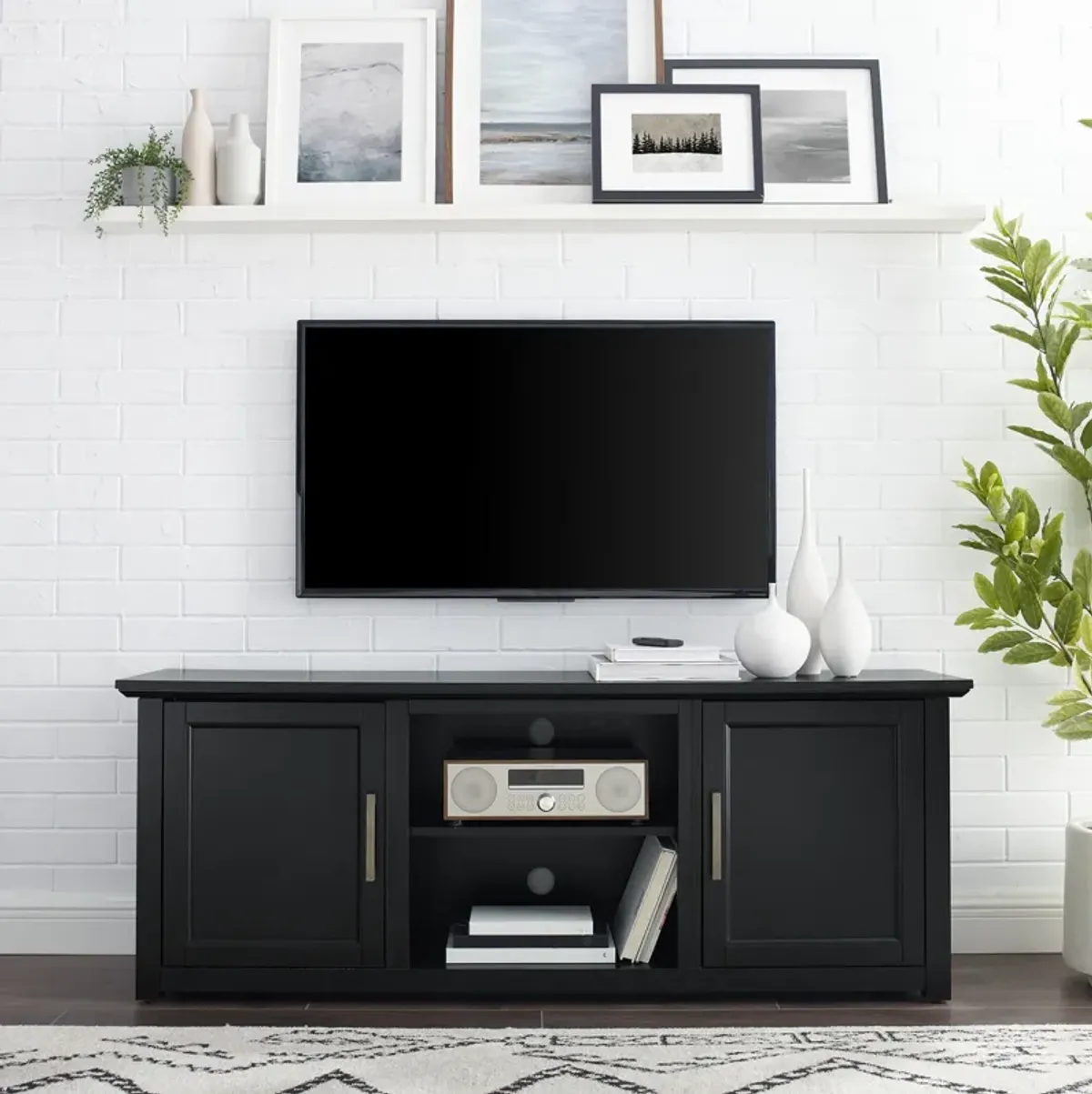 Lucas 58” TV Stand - Black