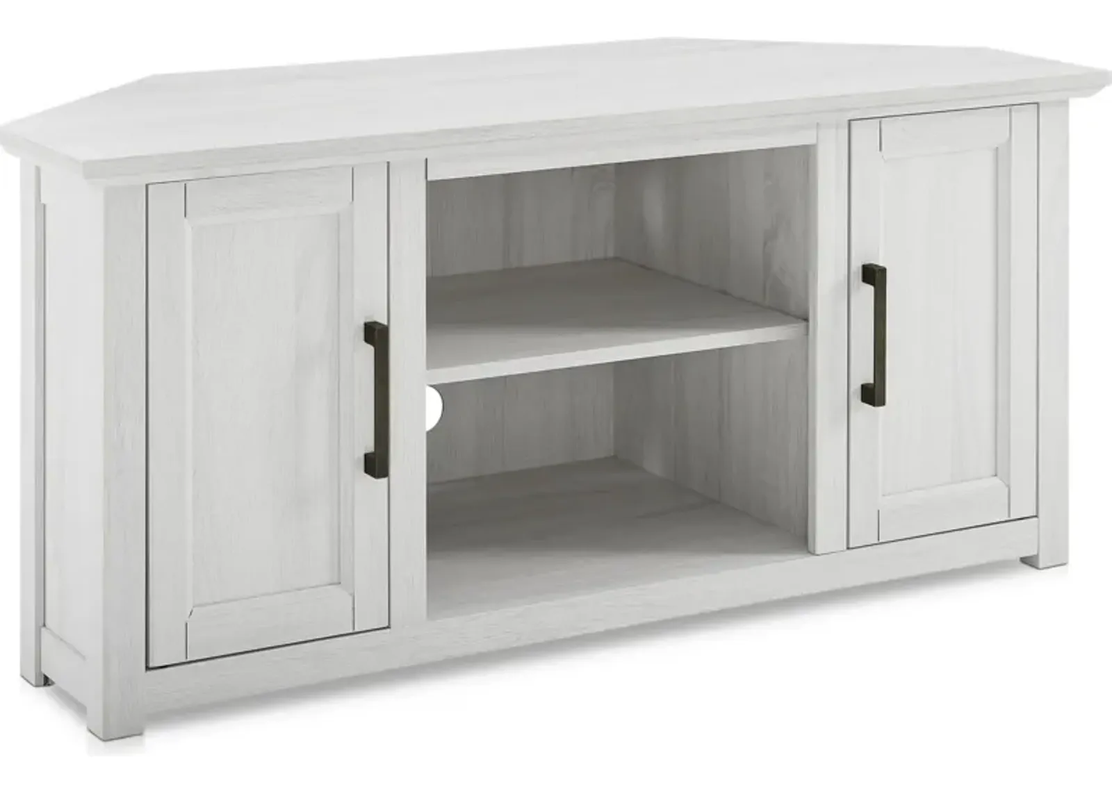 Lucas 48” Corner TV Stand - White