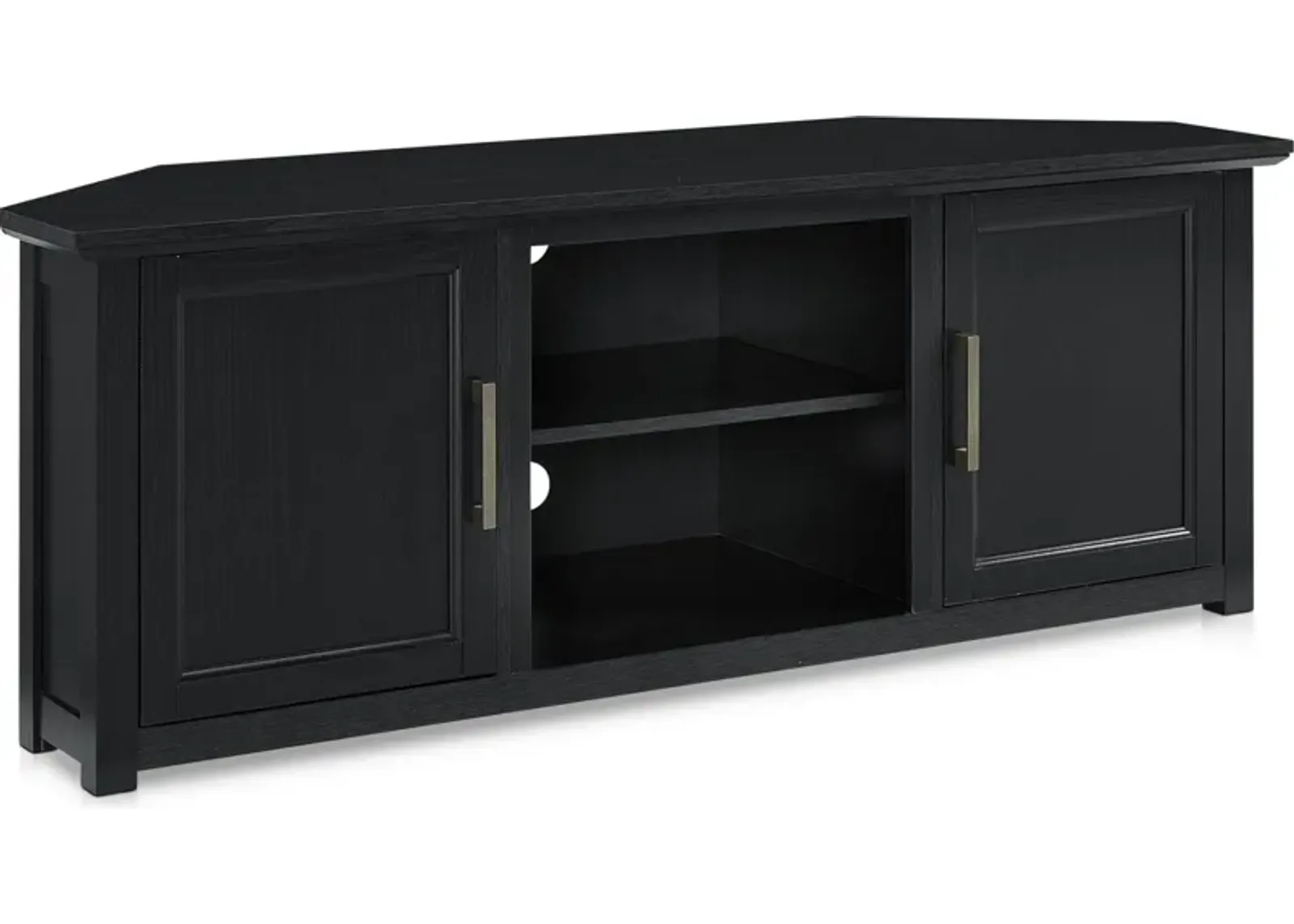 Lucas 58” Corner TV Stand - Black