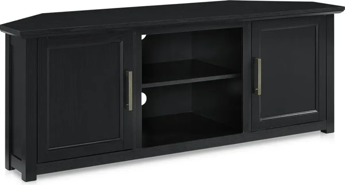 Lucas 58” Corner TV Stand - Black