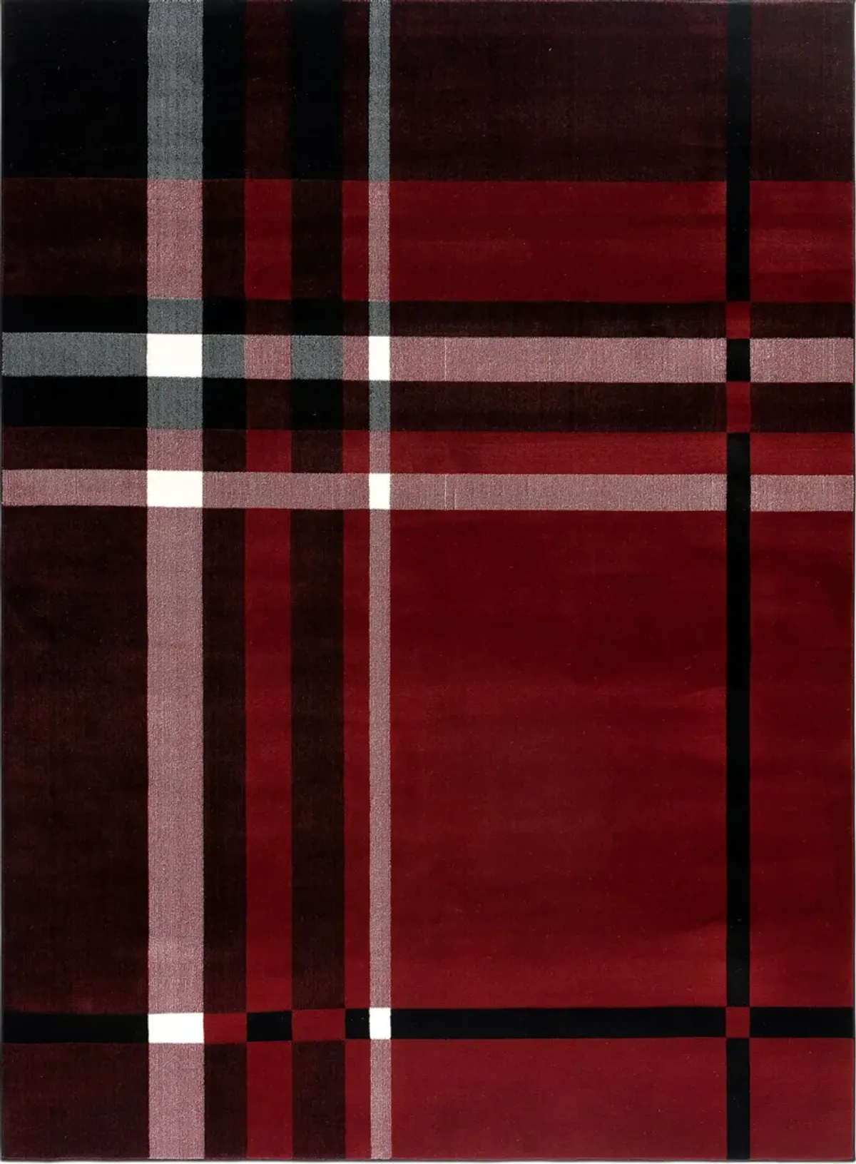 Tartan Plaid 8' X 11' Area Rug - Red