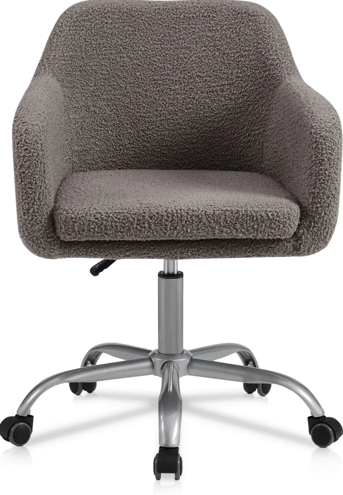 Kimika Office Chair - Gray Sherpa