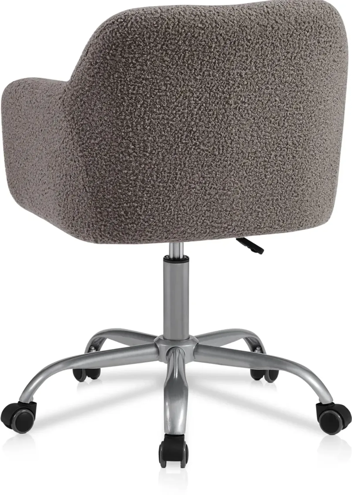 Kimika Office Chair - Gray Sherpa