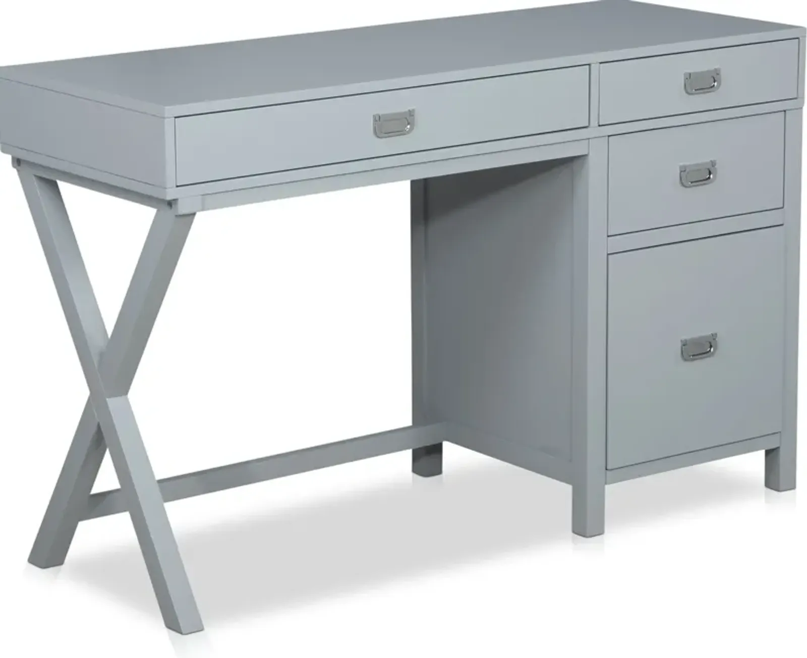 Shelby Storage Desk - Gray