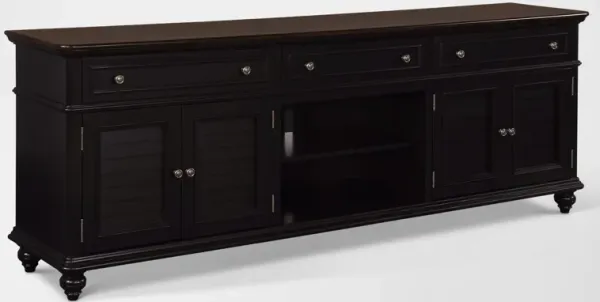 Charleston 94" TV Stand - Black