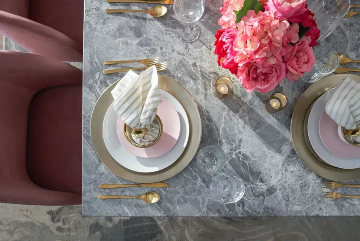 Artemis Marble Dining Table - Gray Marble