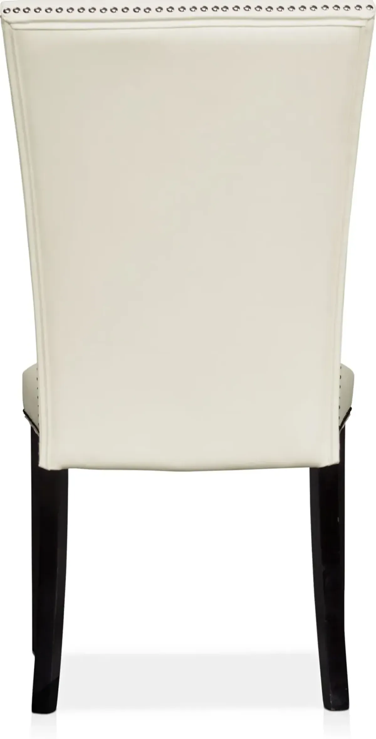 Artemis Marble Dining Table and 6 Upholstered Dining Chairs - Gray Marble/White